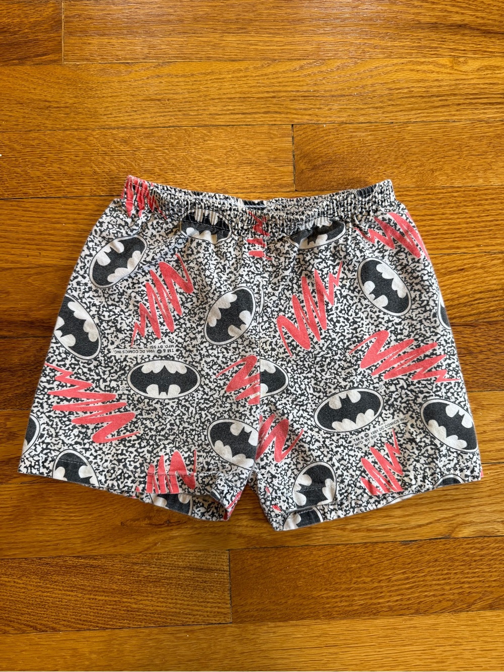 Batman SSI DC Comics Boys 4 Shorts Vintage 90s Print Logo